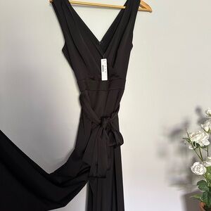 J. Crew Elegant Black Maxi Jumpsuit NWT